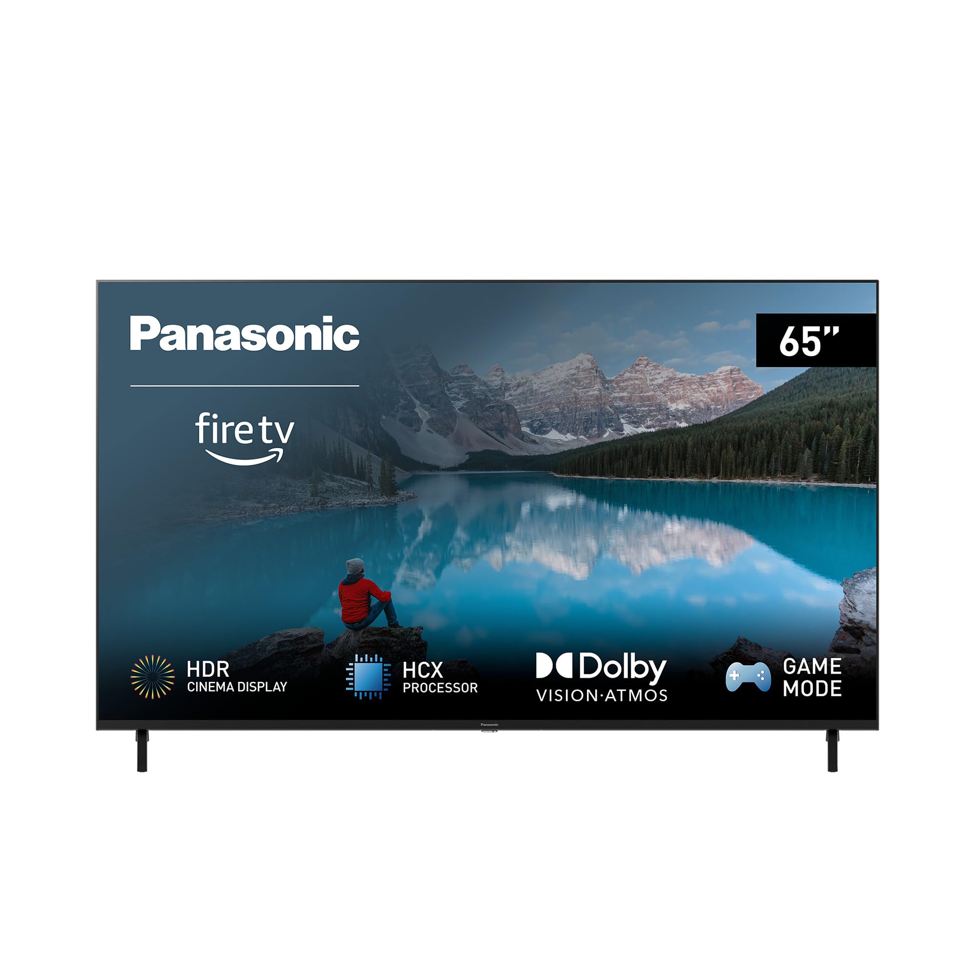 Panasonic TX-65MXW834, 65 Zoll 4K Ultra HD LED Smart 2023 TV, High Dynamic Range (HDR), Dolby Atmos & Dolby Vision, Fire TV, Prime Video, Alexa, Netflix, Schwarz