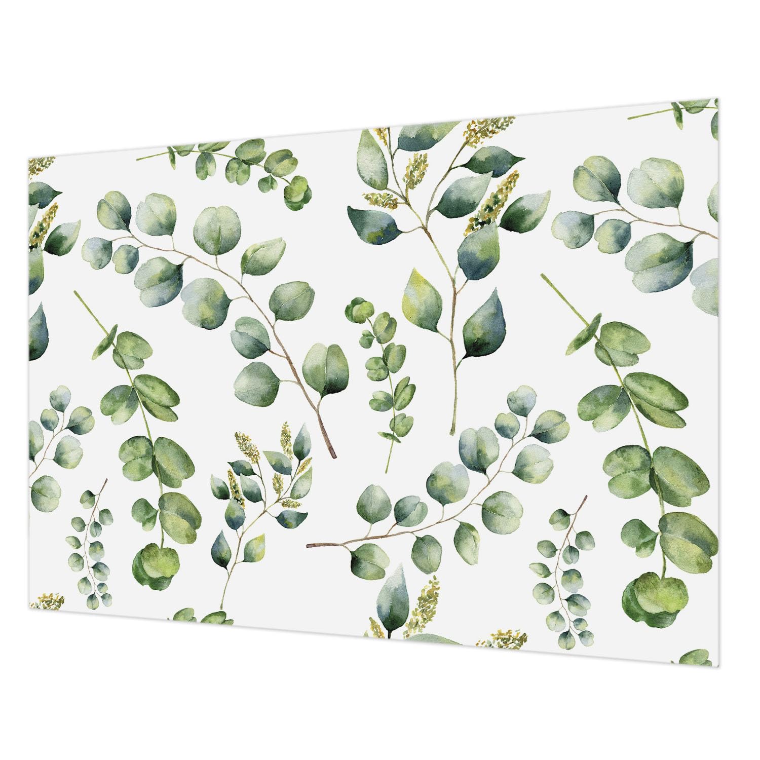 Papier peint intissé feuilles vertes 312x219 cm Tulup pour salon