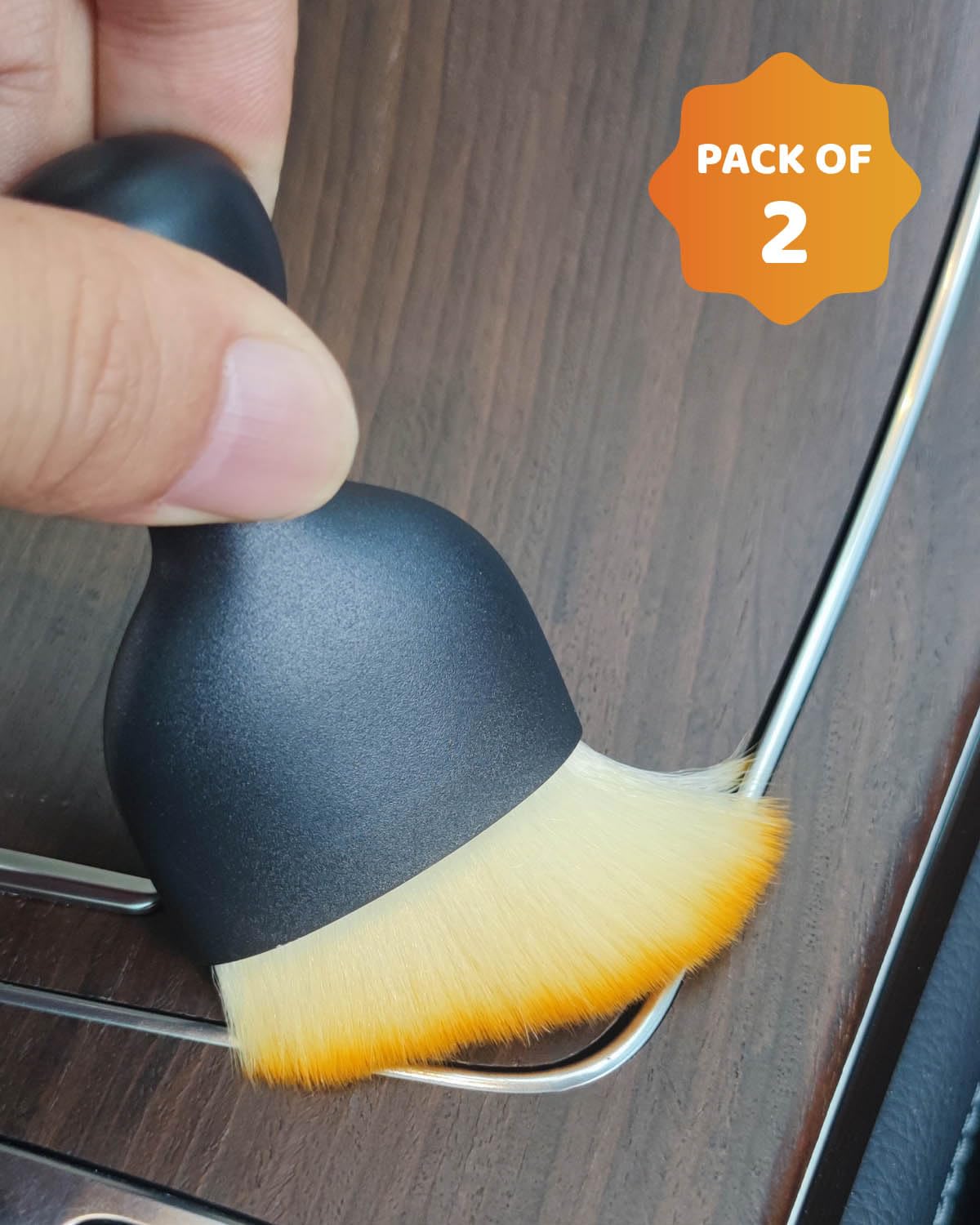 Car Cup Coasters 4 Pack Universal Non-Slip Cup Holders Embedded in Ornaments Coaster Car Interior Accessories Black Includes — view 6