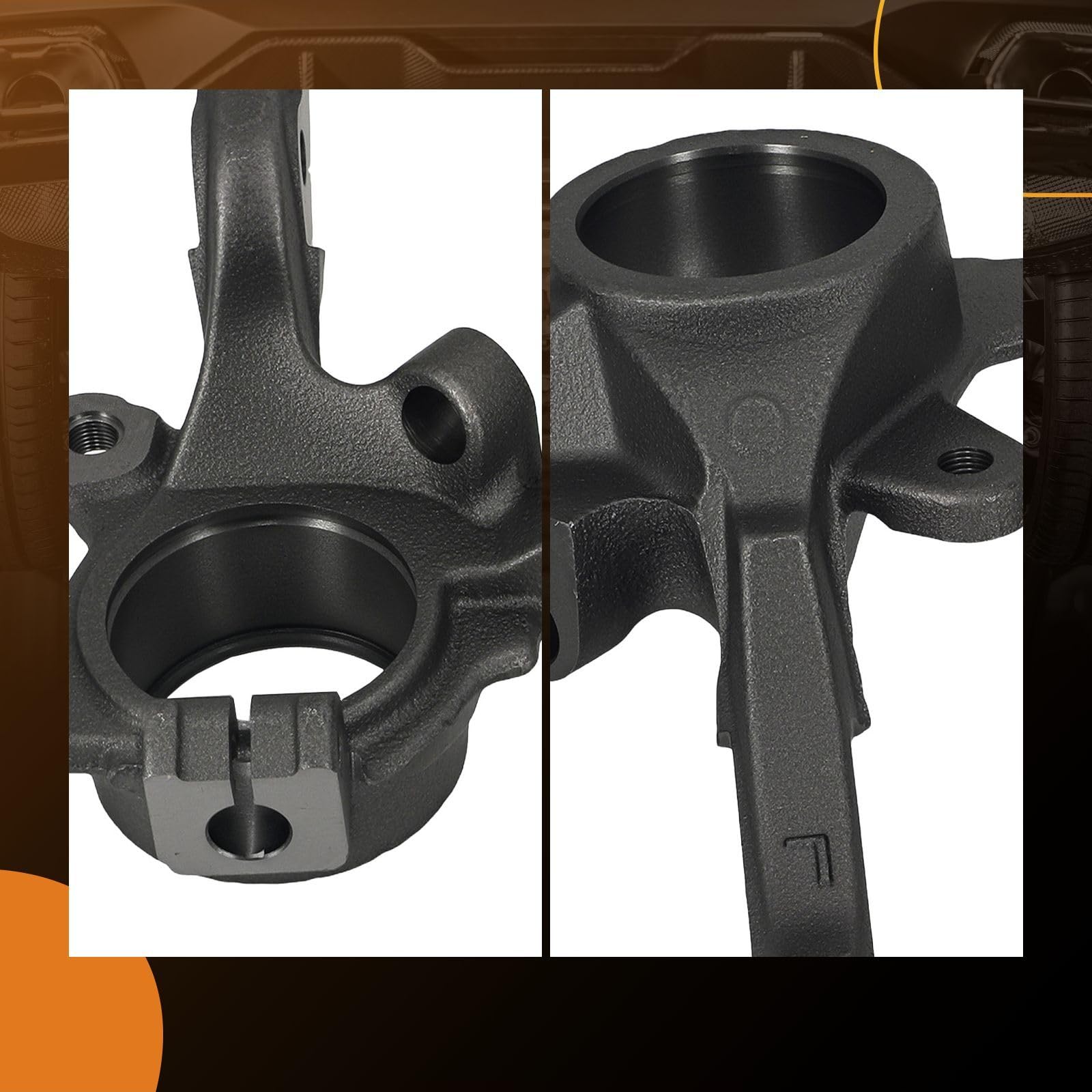 maXpeedingrods 2 x zawieszenie osi przedniej osi zwrotnicy lewej prawej do Renault Clio I/II Twingo 8200207303 8200207309 52 mm
