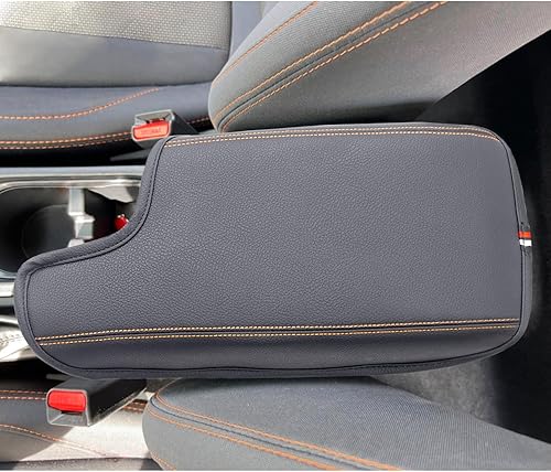 Miniatura 7 de PIMCAR Funda de consola central de alta calidad compatible con Subaru Crosstrek 2018-2023, Subaru Impreza 2017-2023, funda de reposabrazos de piel