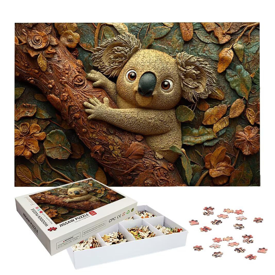 Puzzle 2000 Piezas, Puzzle Coala de Madera para Adultos, Regalos -2228