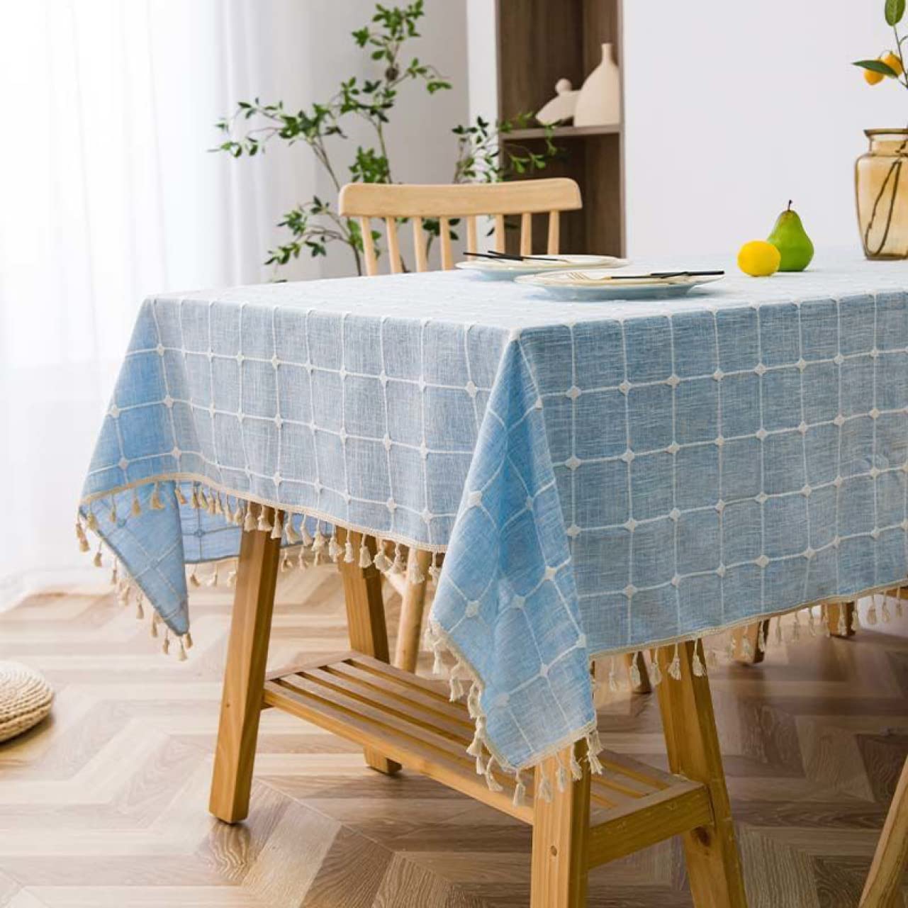 Amazon｜PIRNSDG テーブルクロス テーブルカバー 140*180 無地