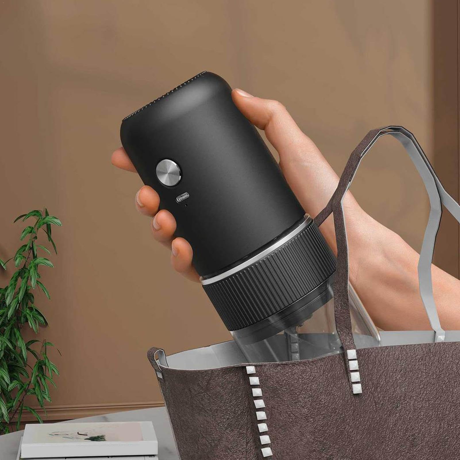 Macinacaffè Elettrico Portatile - Macina Chicchi Automatico Con Regolazione Granulometria - Foto 7