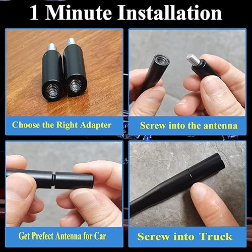 Miniatura 6 de Antena corta de 4 pulgadas para Chevrolet Avalanche (2001-2013), Chevy Avalanche 1500 2500 (2001-2013), antenas de audio y video para vehículos