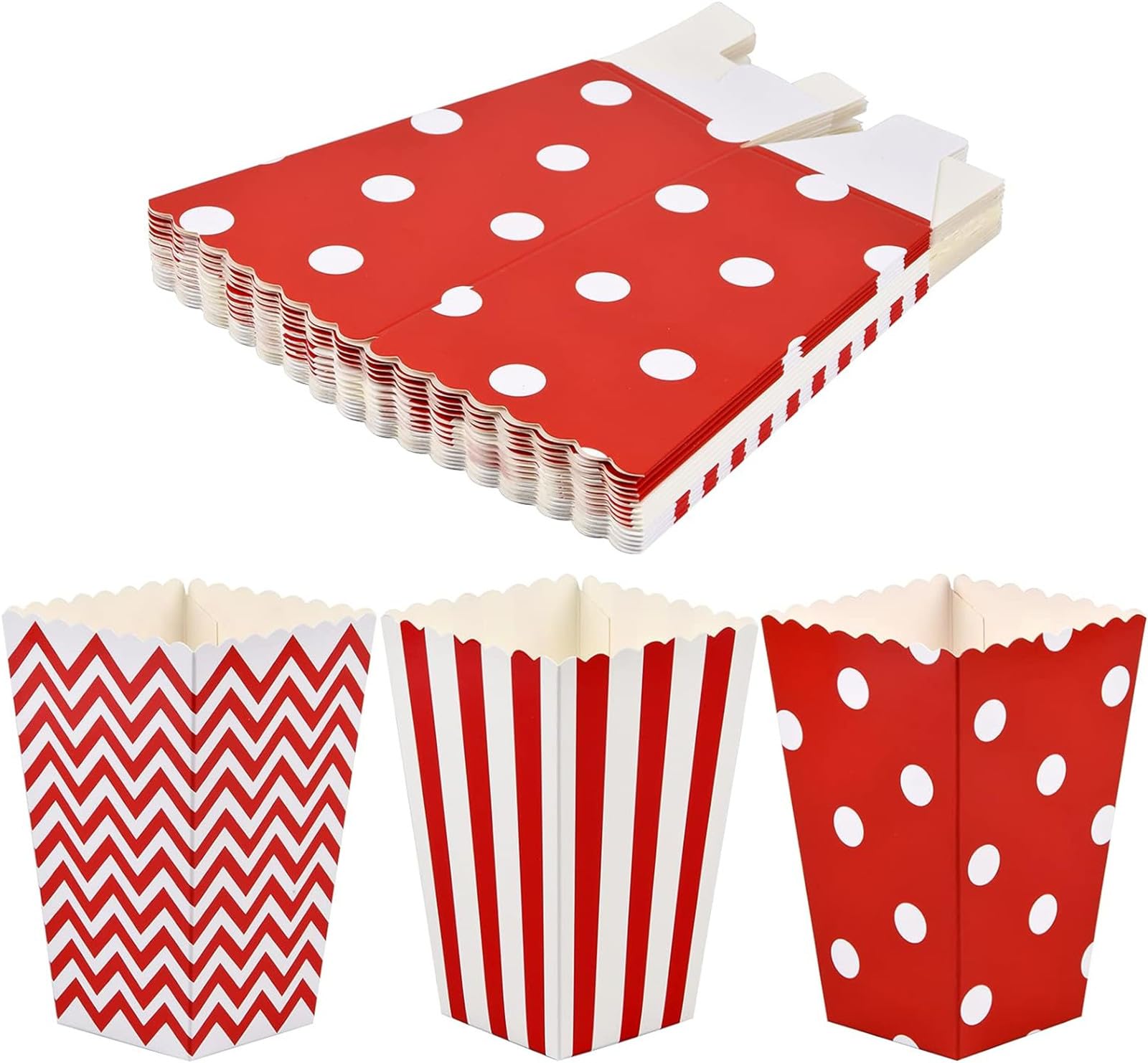 Sacchetti Popcorn 26 Pezzi - Confezioni Carta Kraft Per Popcorn, Caramelle E Snack