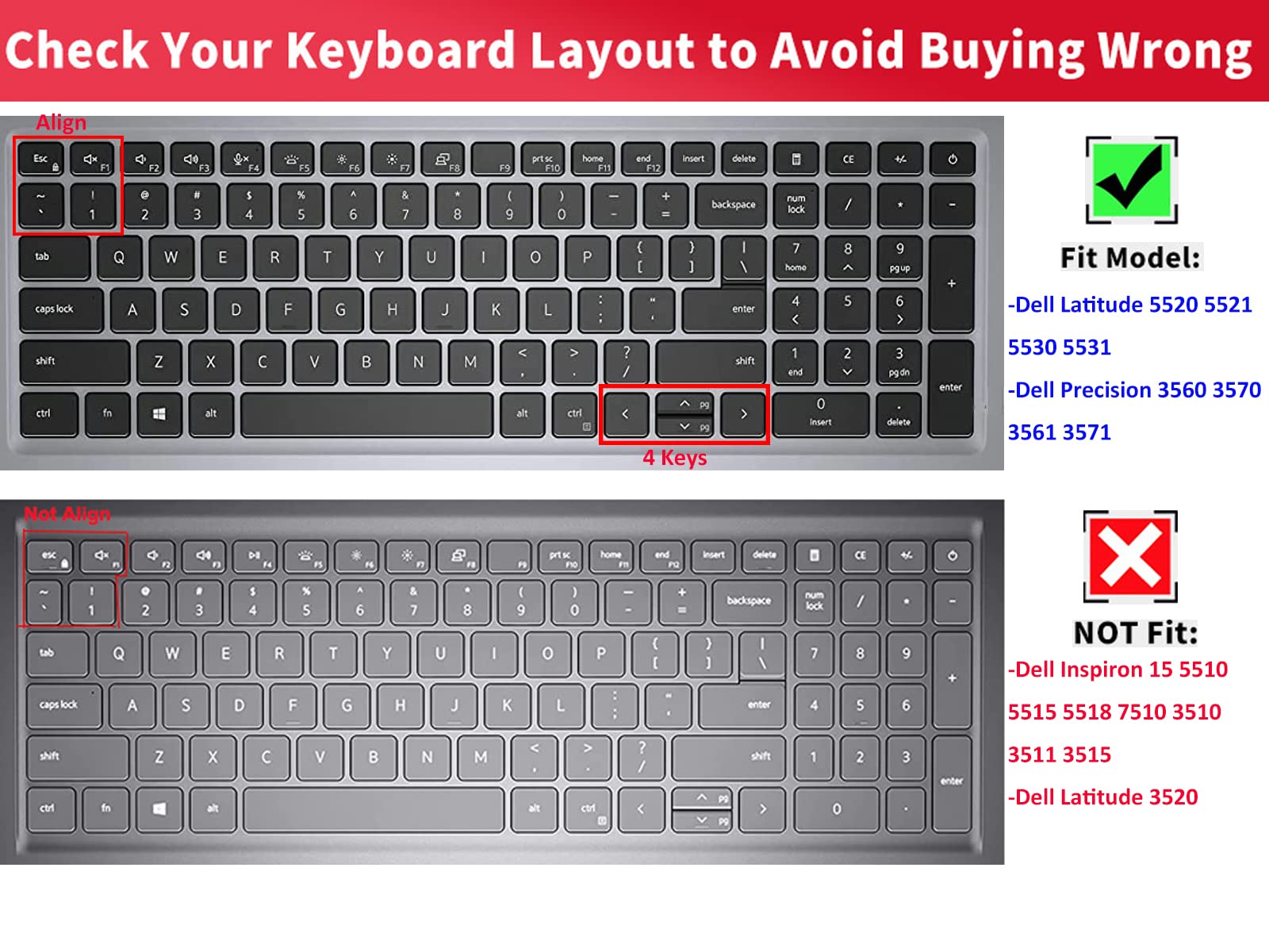 Keyboard Cover for 15.6