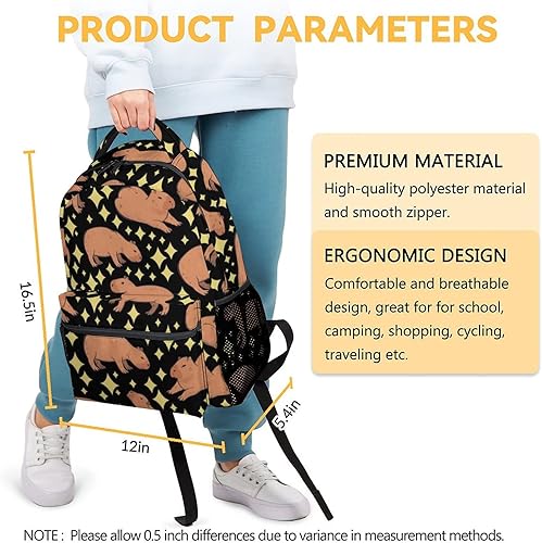 Miniatura 3 de Mochila para niñas, mochilas escolares para niños y niños, bonita bolsa de libros de animales de 17 pulgadas, bolsas para niñas para escuela