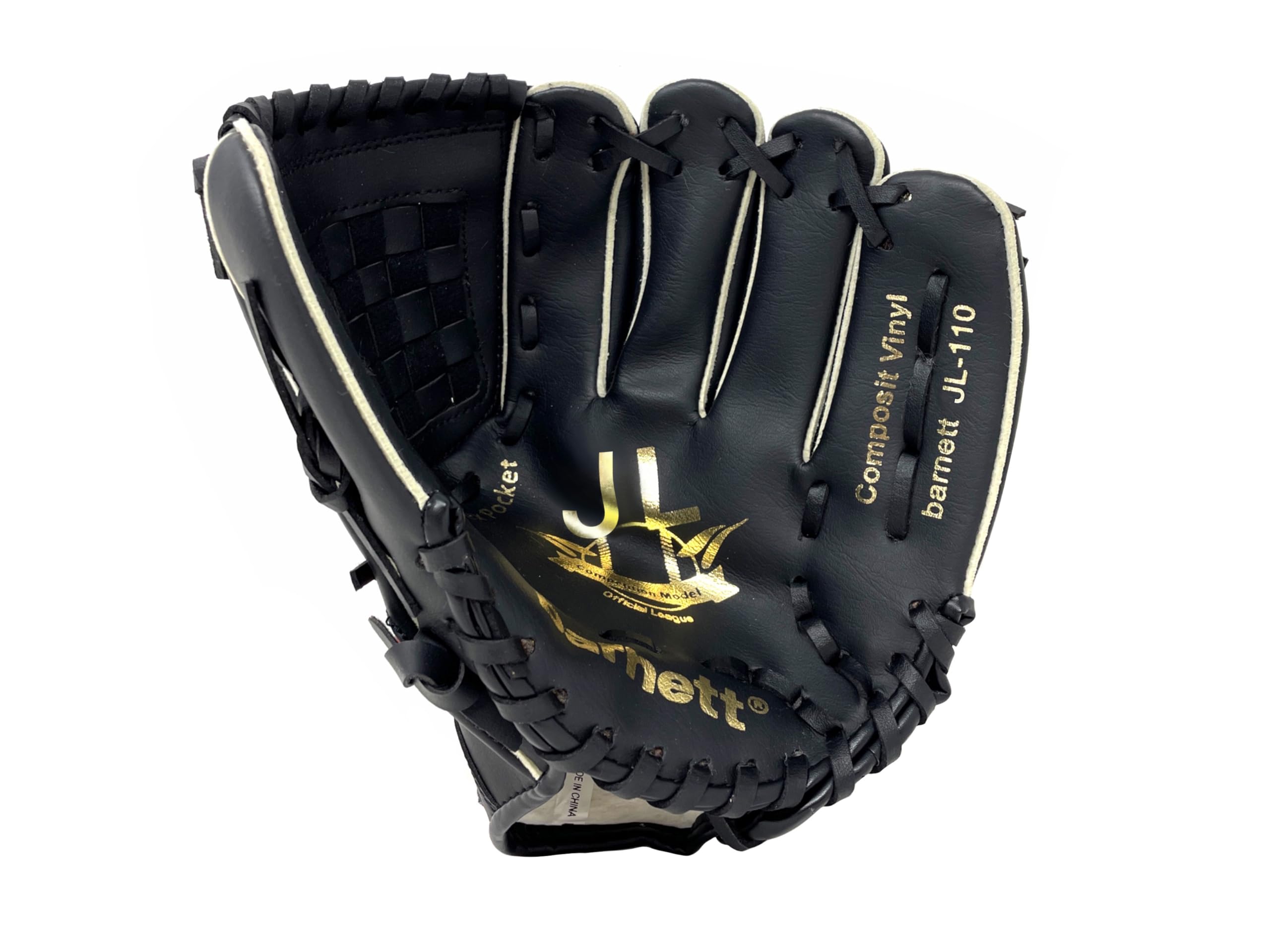 'JL-110 infield baseball glove, polyurethane, size 11'', black'