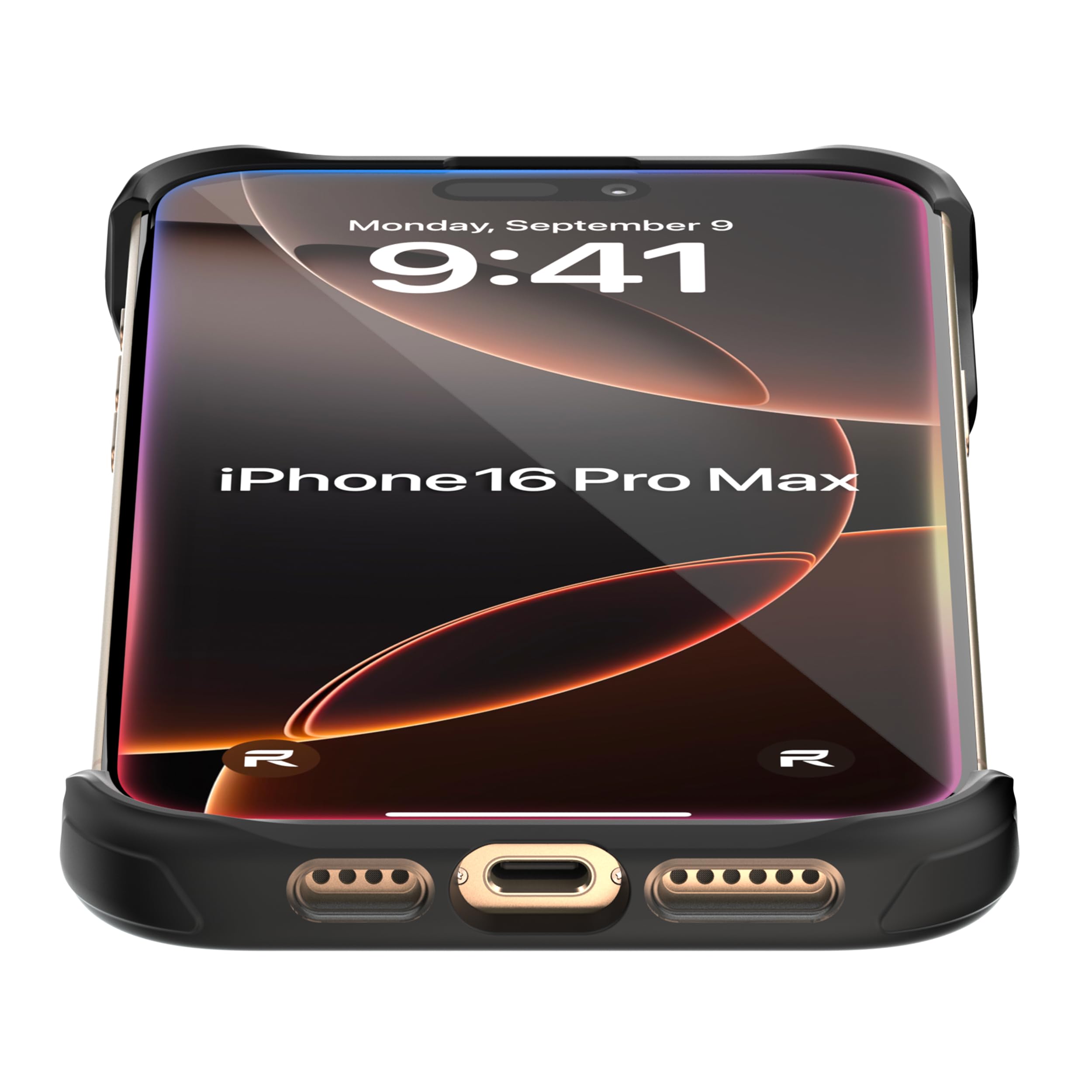 REBEL Custodia trasparente per iPhone 16 Pro Max [serie Frosted Flex] Lati esposti per il comfort, forte compatibile con MagSafe, texture opaca, protettiva antiurto, custodia senza cornice aggiornata,