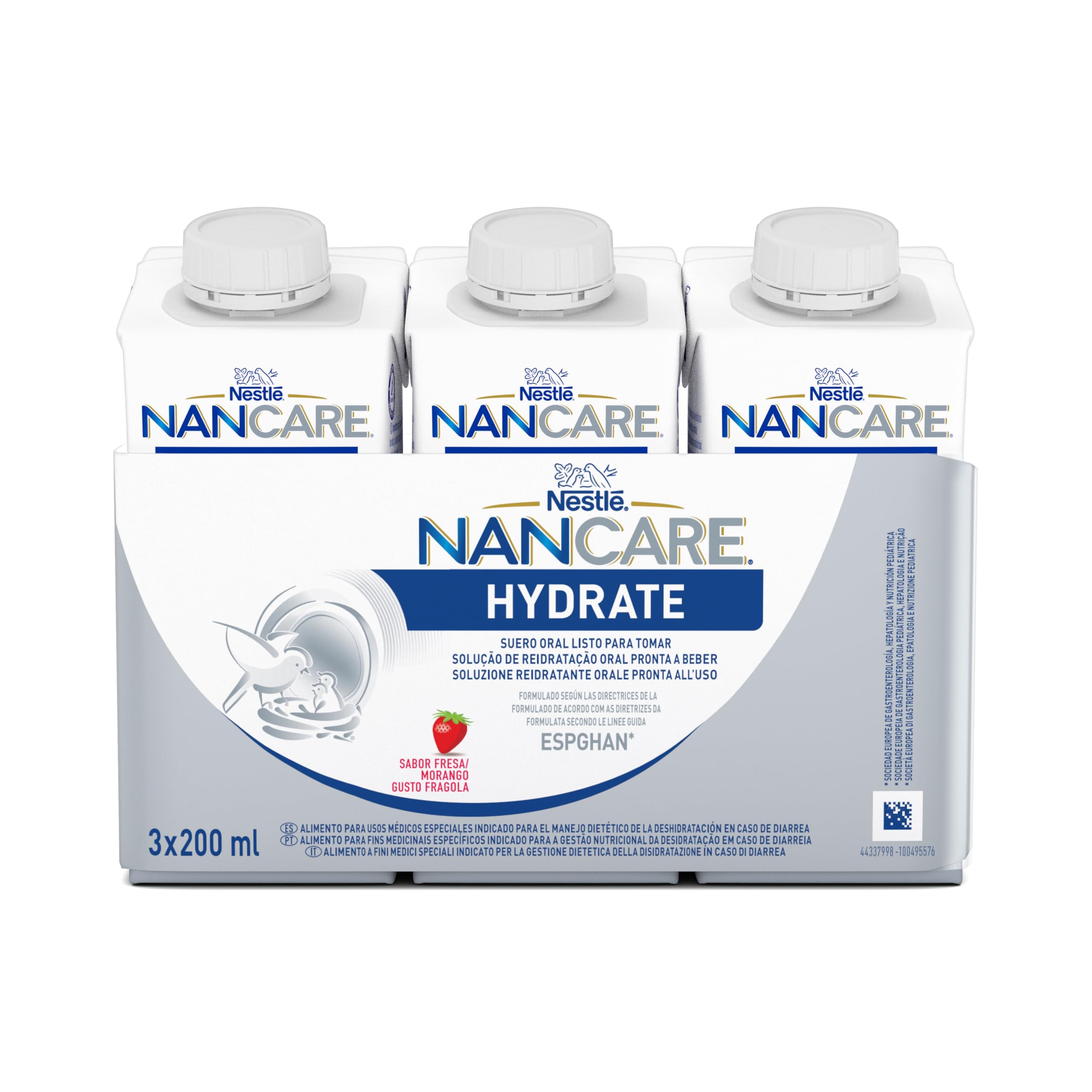 Nestlé NANCARE HYDRATE - Suero Líquido 3x200ml