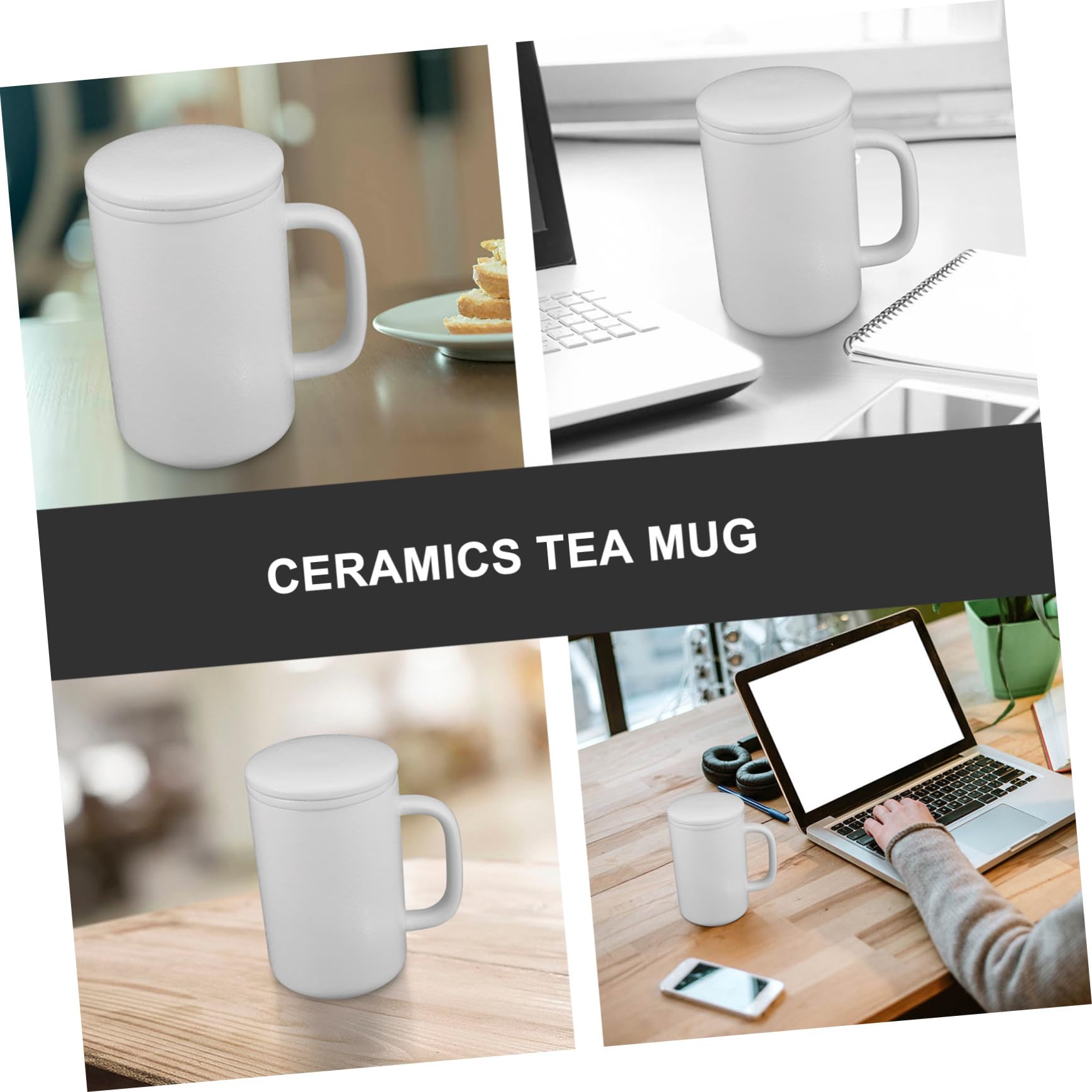 TOYANDONA Taza de con Filtro y Tapa para Infusión de Té Diseño Delicado para Oficina y Hogar Práctica y Elegante