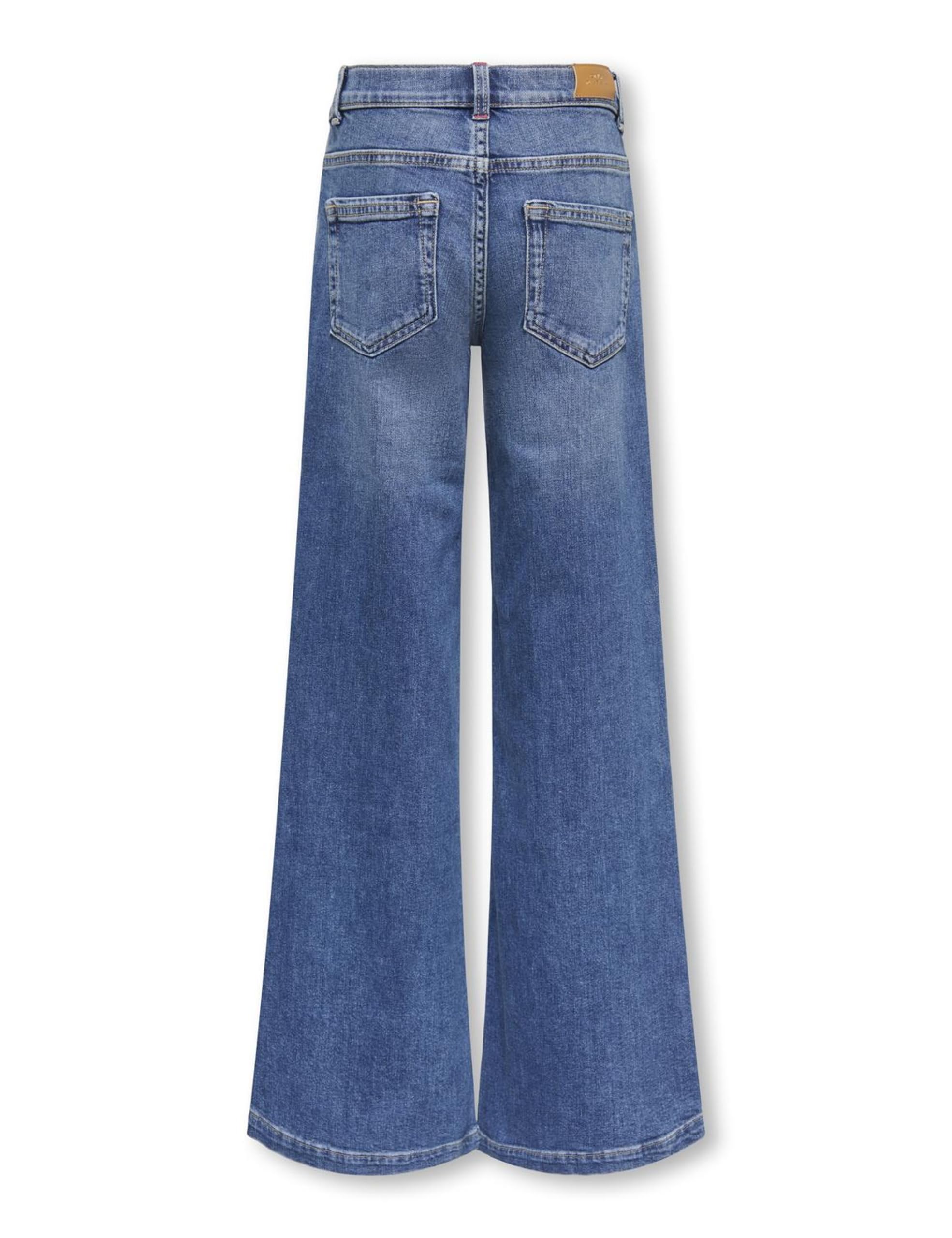 ONLY Girl Jeans Mit Weitem Bein Kogcalifornia Mittlere Taille Flared Jeans - Kogcalifornia MW Wide Flared Akm217 Noos - Classique - Femme