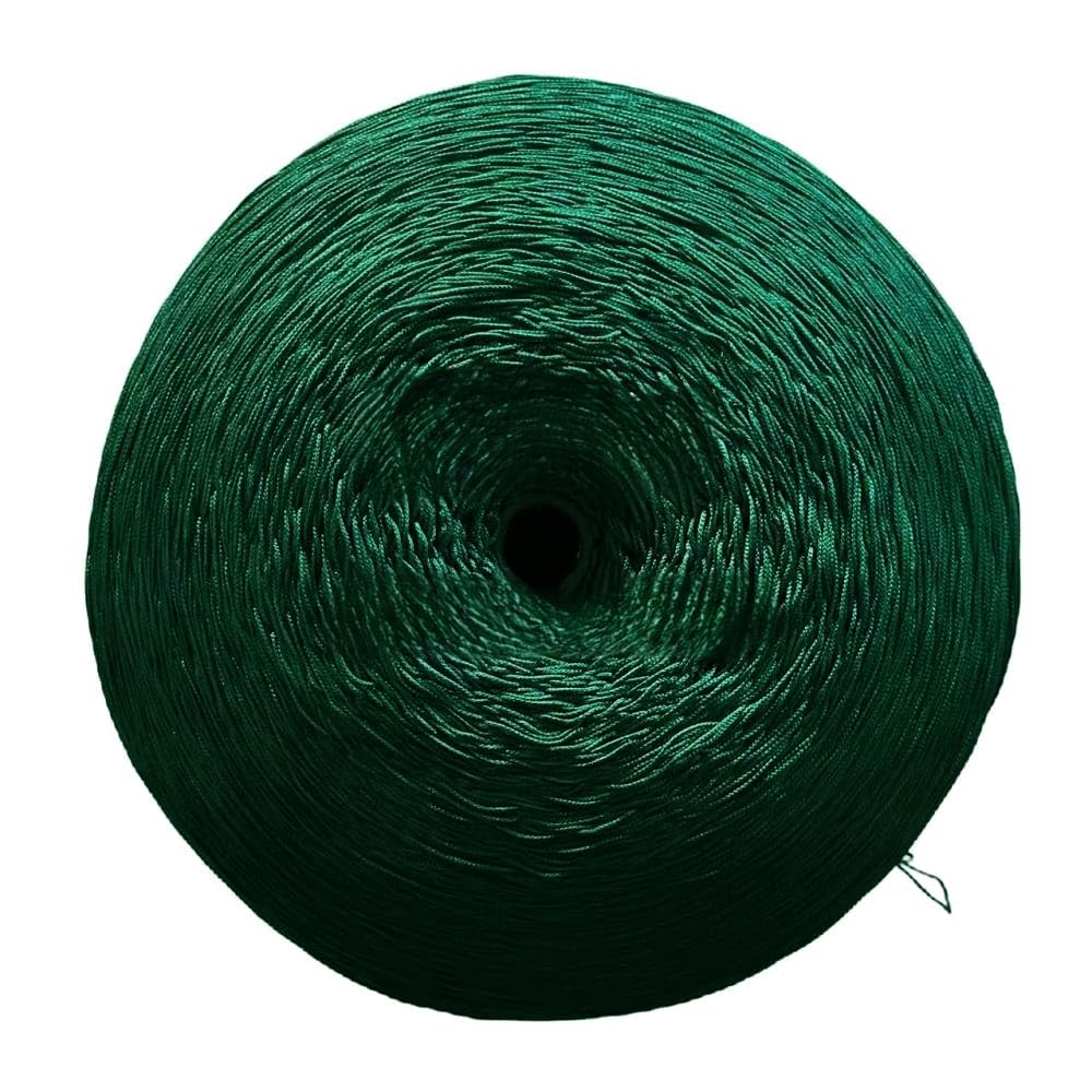 Blausky 20 cm x 5 m Wide Tassel Fringe Trim Dance Fringe Cut Fringe Silky Fringe Ribbon Decorative Ribbon Fringe Trim Ribbons for Sewing, for Latin Dress Lingerie Curtains, Dark Green