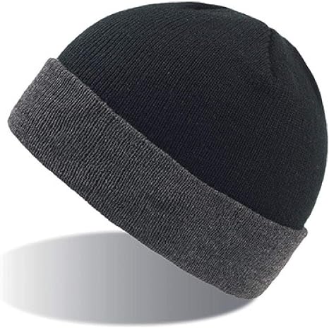 Atlantis Wind Double Skin Beanie With Turn Up - One Size Fits All, 100% Acrylic, Petrol Color - View #2