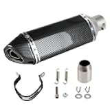 Exhaust Muffler Carbon Fiber 1.5-2