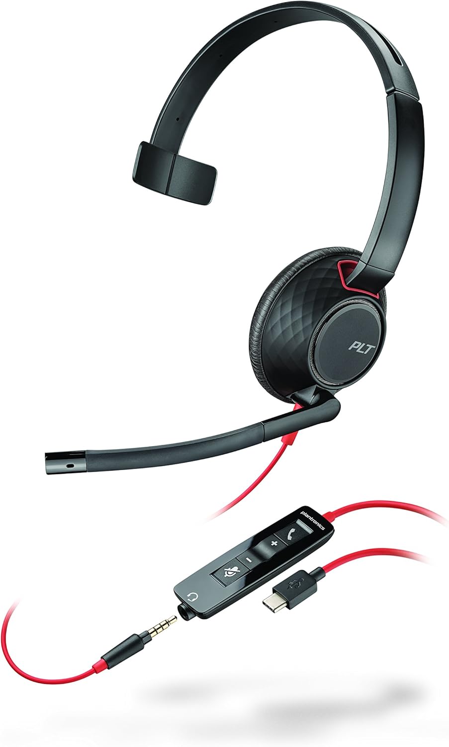 Blackwire 5210 USB-C Headset (Plantronics) – Wired, Single Ear (Monaural) Computer Headset with Boom Mic – USB-C, 3.5 mm to connect to your PC, Mac, Tablet and/or Cell Phone Blackwire 5210 USB-C Headset (Plantronics) – Wired, Single Ear (Monaural) Computer Headset with Boom Mic – USB-C, 3.5 mm to connect to your PC, Mac, Tablet and/or Cell Phone