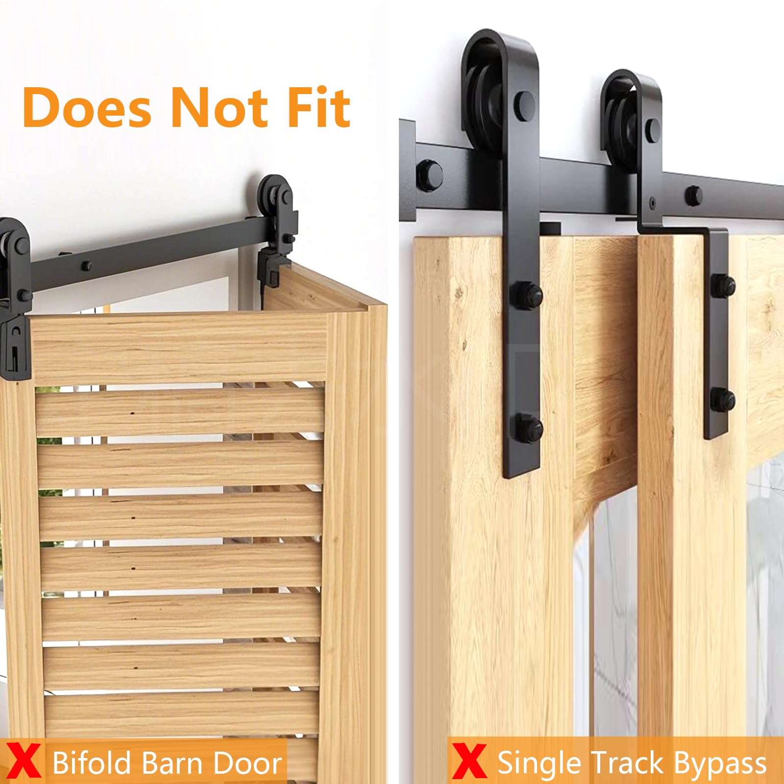 Lohobby] Barn Door Mechanism, Buffer Damper, Door Stop, Slide Rail Sliding Door Accessories Sliding Door Hardware I.1602099973