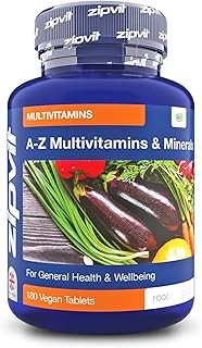 Multivitamin Tablets - Vegan Multivitamin for Women & Men - 180 Tablets - 6 Months Supply - with 25 Essential Active Vitamins & Minerals. Supports Bone Health and Your Immune System. UK Supplier