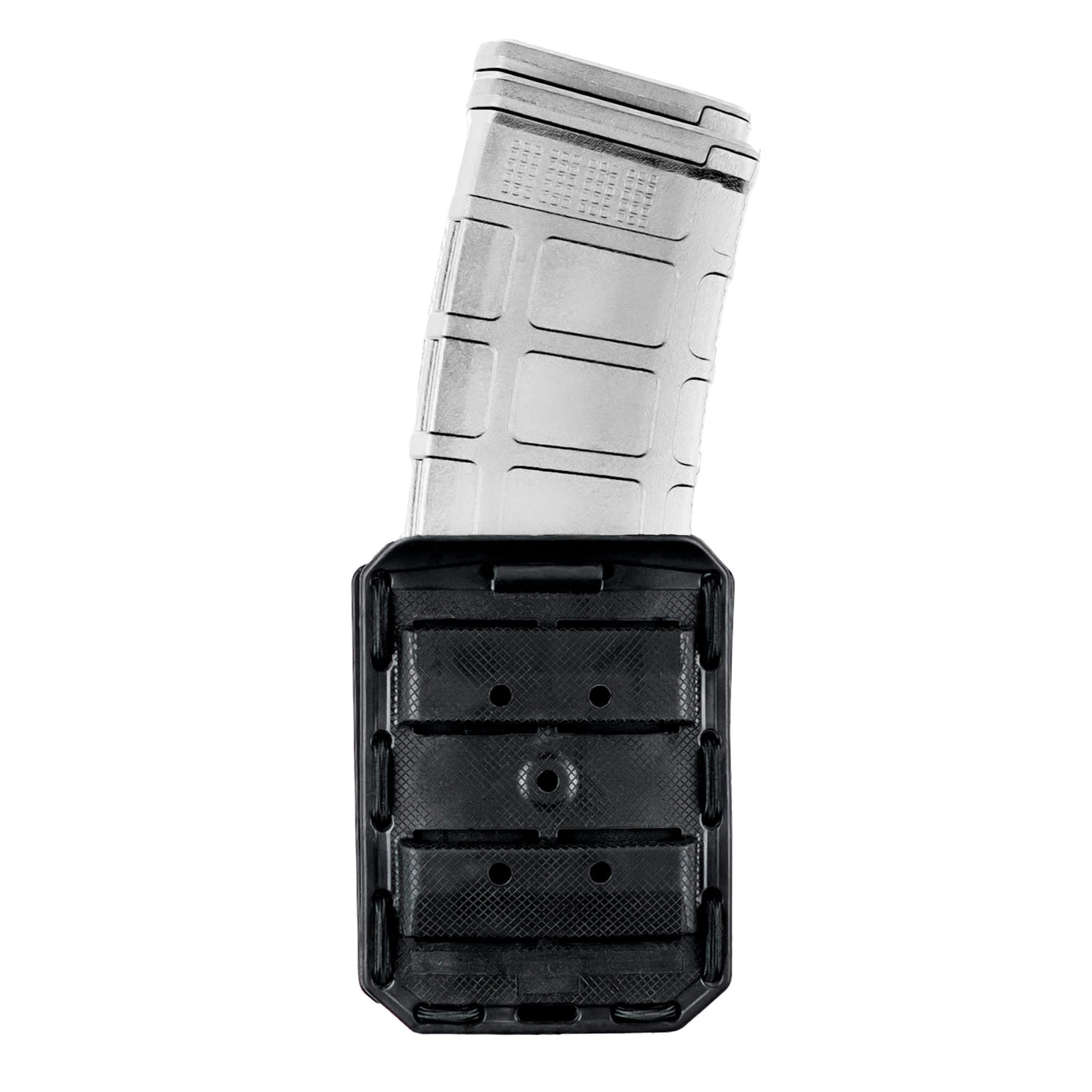 Hero’s Pride Flex OWB Double AR Magazine Case - Universal Fit with Rotating Belt Adapter - Single or Double Stack AR Magazines, 5.56 and .223 Mags - TAA Compliant
