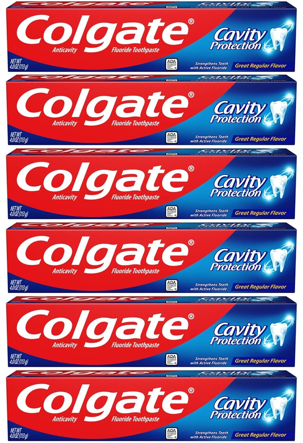 Colgate Cavity Protection Fluoride Toothpaste Pack of 6