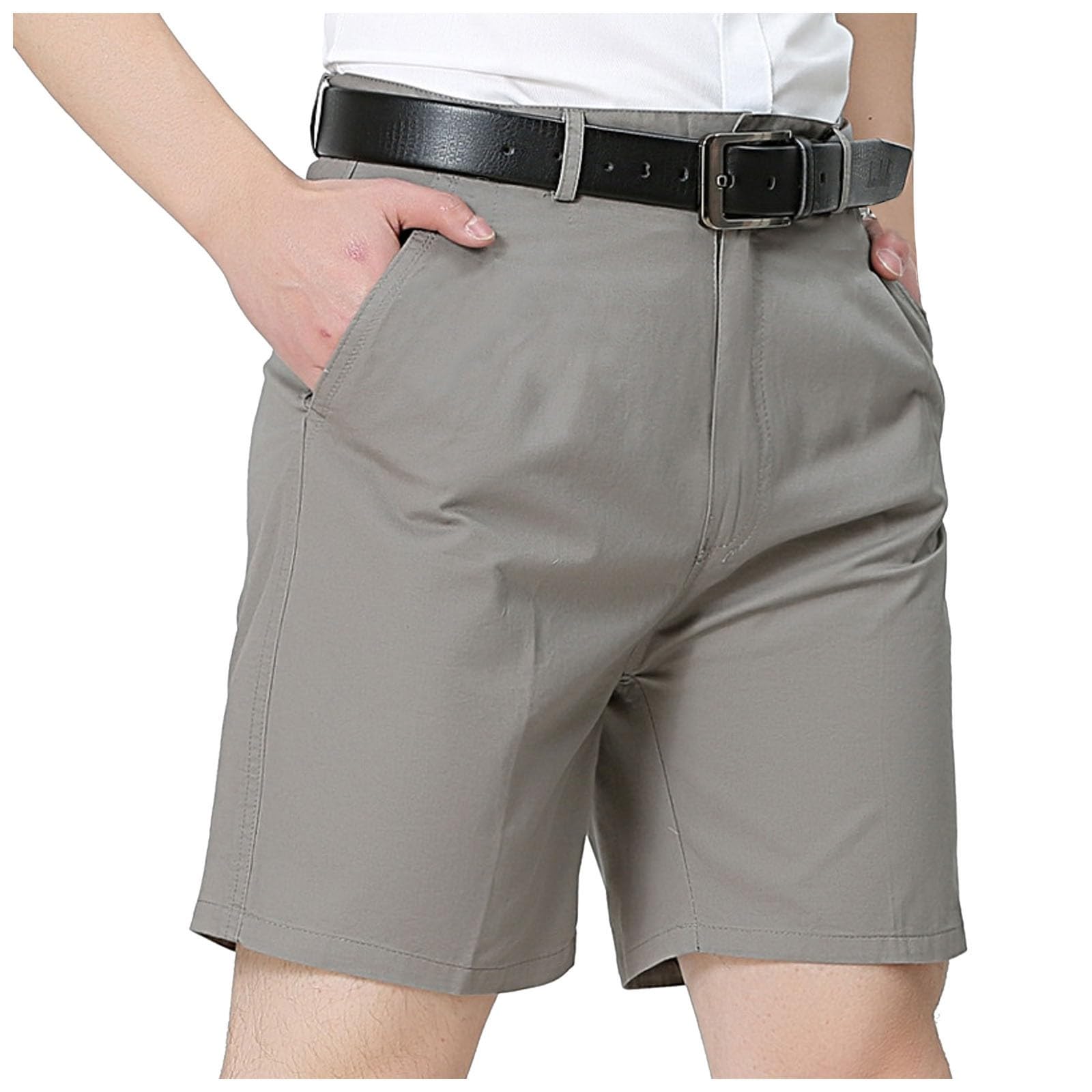 YOGALULU Pantalones Trabajar Hombre Informal de Negocios para Hombre Pantalones Sueltos de algodón para Hombre Pantalón Corto Futbol Hombre