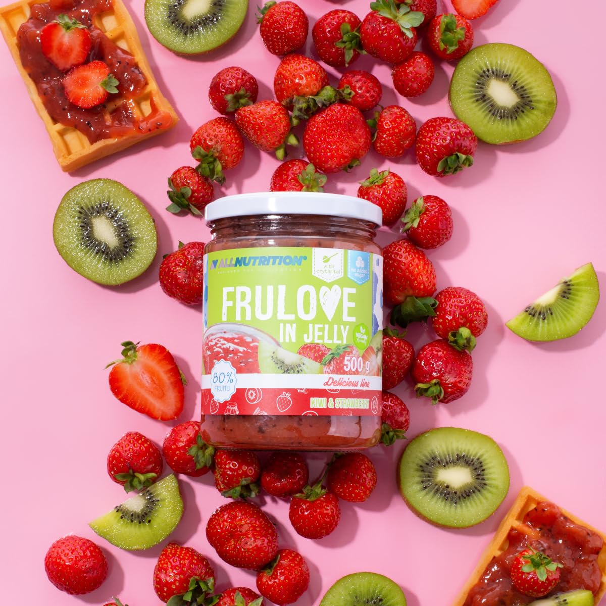 Allnutrition Frulove In Jelly, Kiwi & Strawberry - 500g