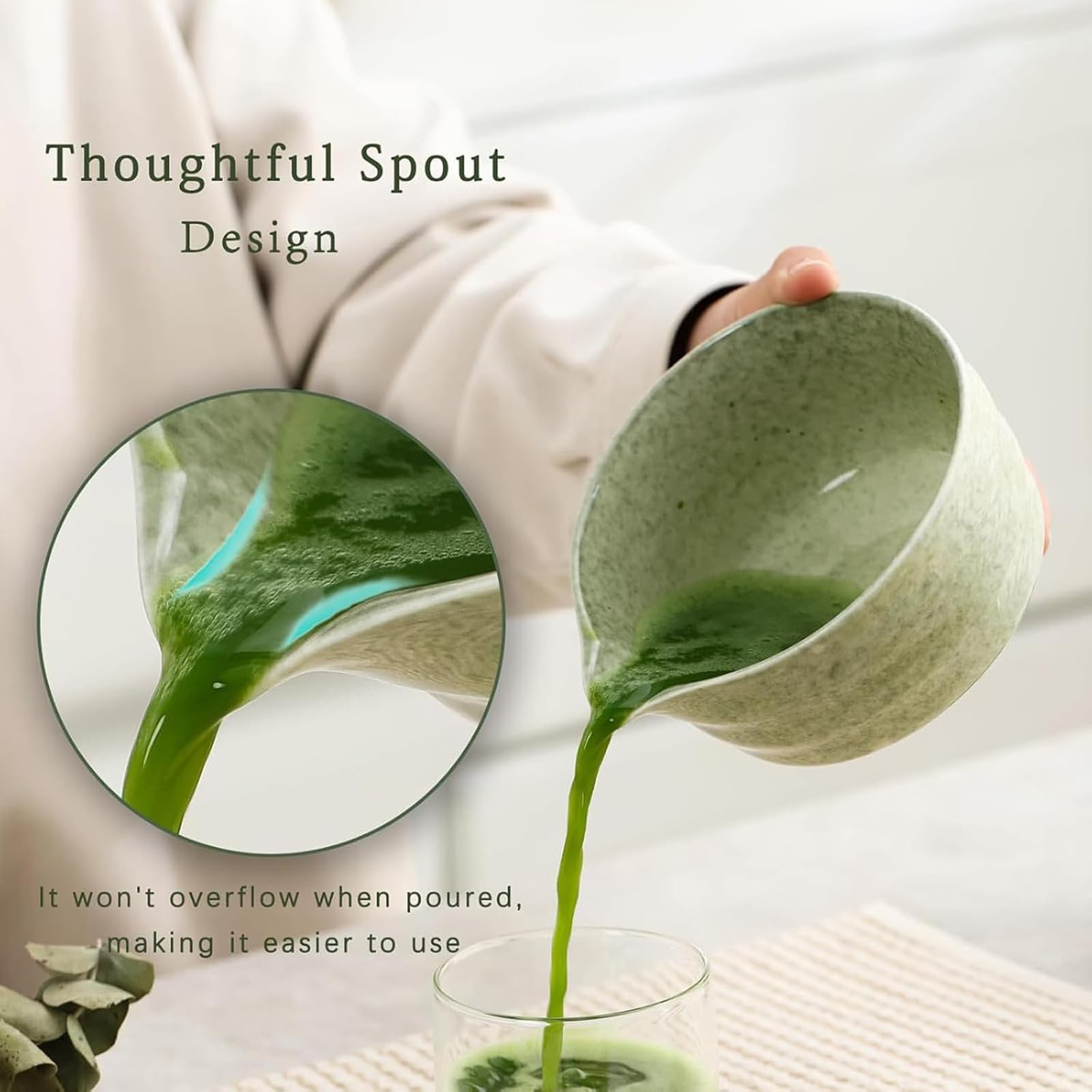 Set Da 4 Pezzi Per Tè Matcha, Frusta, Paletta, Ciotola In Ceramica Per Matcha, Strumenti Tradizionali Per La Preparazione Del Tè Fatti A Mano, Set Di Strumenti Per Il Tè Giapponese