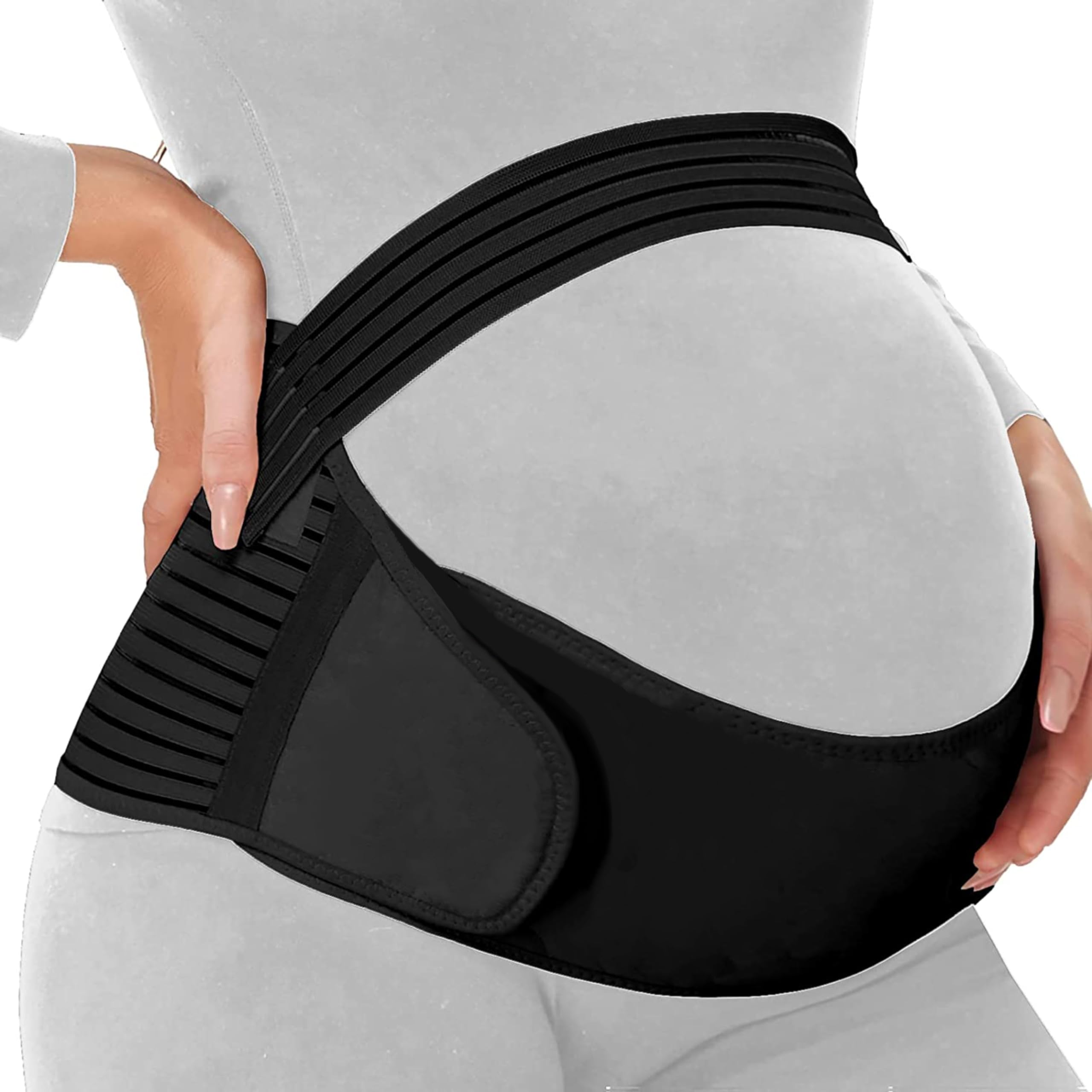 Motherly Polyester Maternity Belt For Belly , Pregnancy Support Pre Natal-Belly Band, Adjustable & Breathable Waist Support, Helps In Back Pain, Pre And Postpartum (X-Large)-image-37