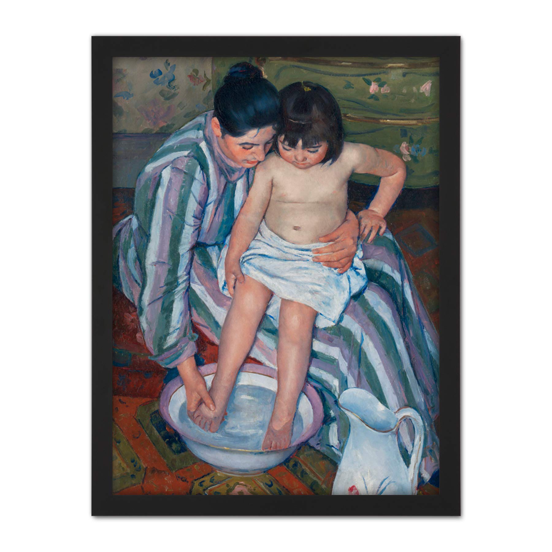 Mary Cassatt The Childs Bath Large Framed Art Print Poster Wall Decor 18x24