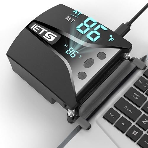 IETS GT202UB Laptop Fan Cooler with Temperature Display