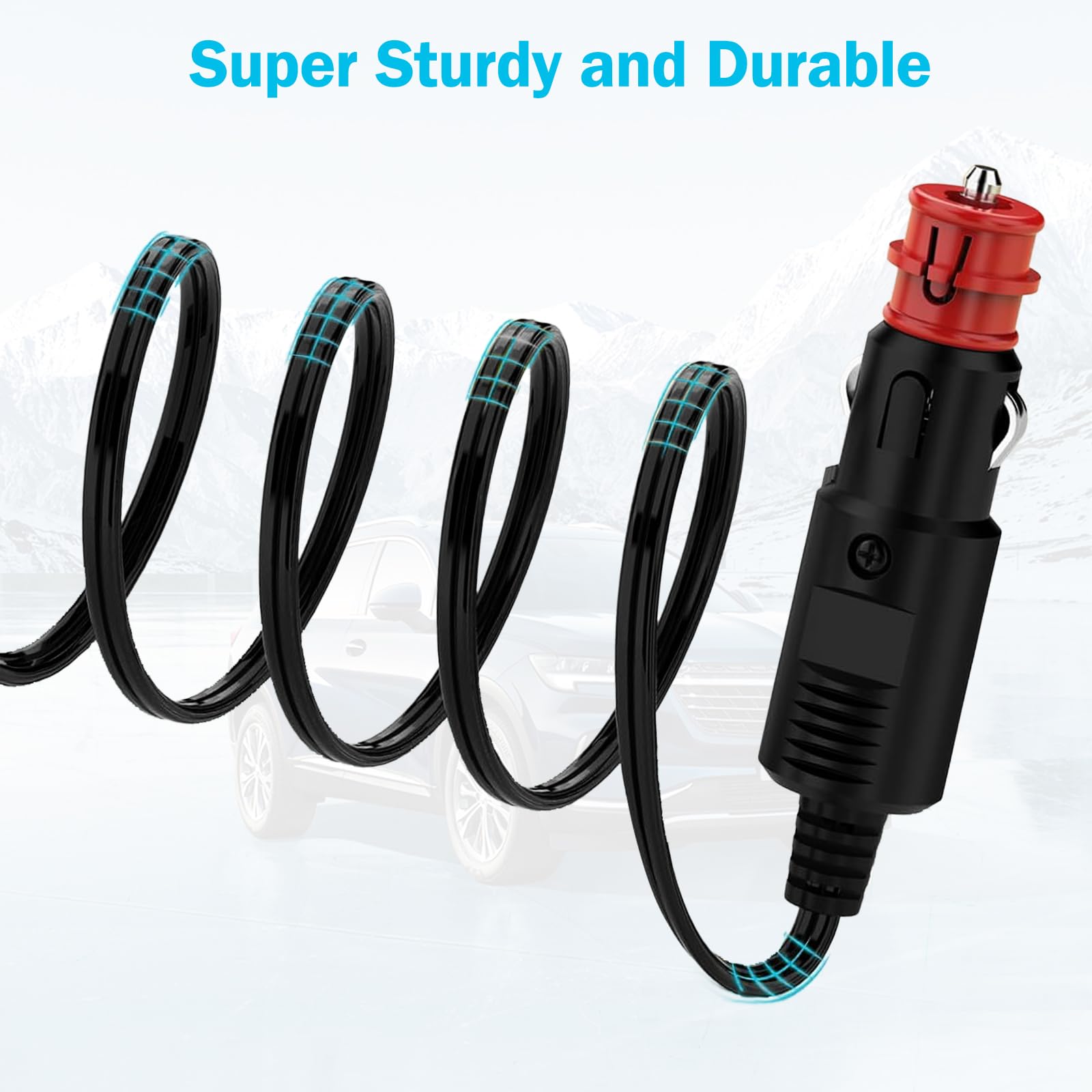 Cavo Prolunga Frigorifero Auto 12V-24V 4M - Compatibile Con Waeco CF CDF, Cavo Accendisigari Per Auto E Camper - Foto 6