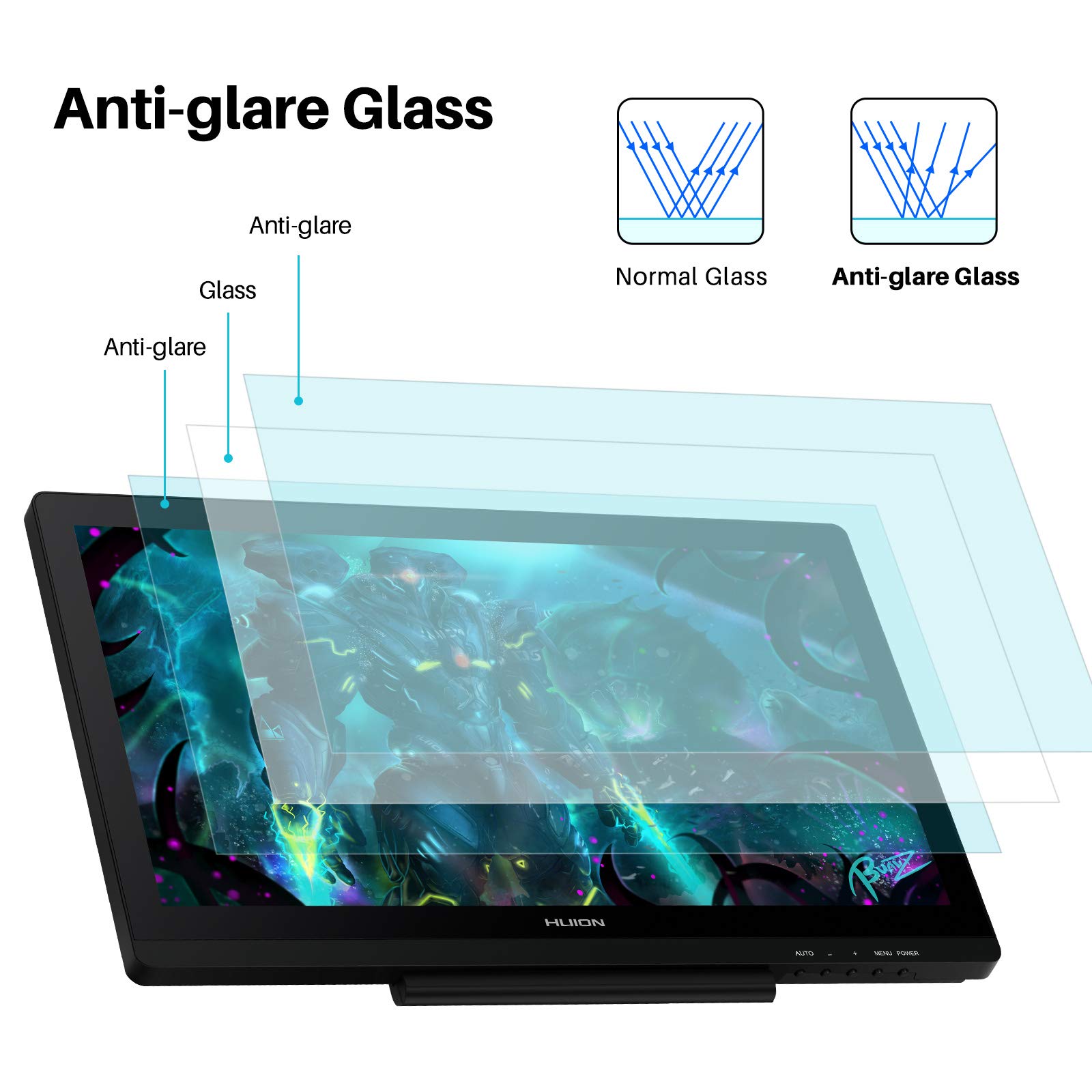 Huion Kamvas 20 Graphic Tablet with Screen, 19.5 Inch Full HD