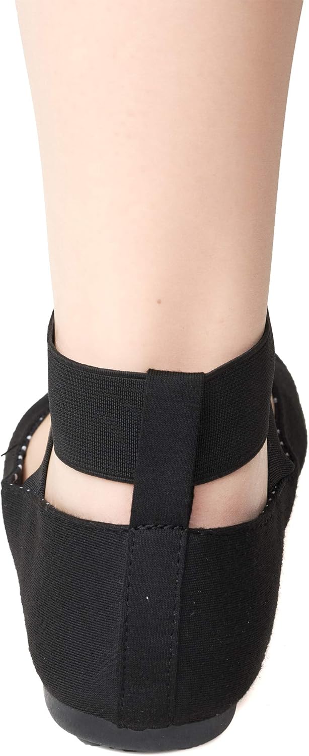 Alpine Swiss Peony Ballet Flats Shoes for Women | Elastic Ankle Strap Flats | Round Closed-Toe | Slip On Loafers | Padded for Comfort | Runs Small - Image 8