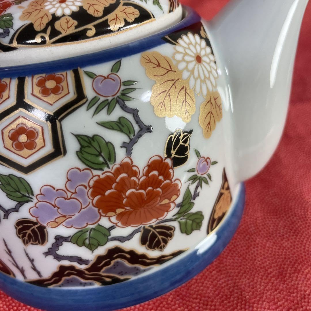 有田焼　湯呑セット 有田焼・西山・急須・湯呑4客・茶器セット・陶磁器・No.201103