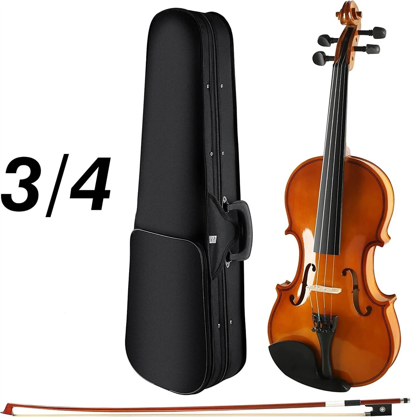 Violine Bogen Aus Lindenholz 1/2 1/4 3/4 4/4 Violine Für Erwachsene Anfänger(3/4)