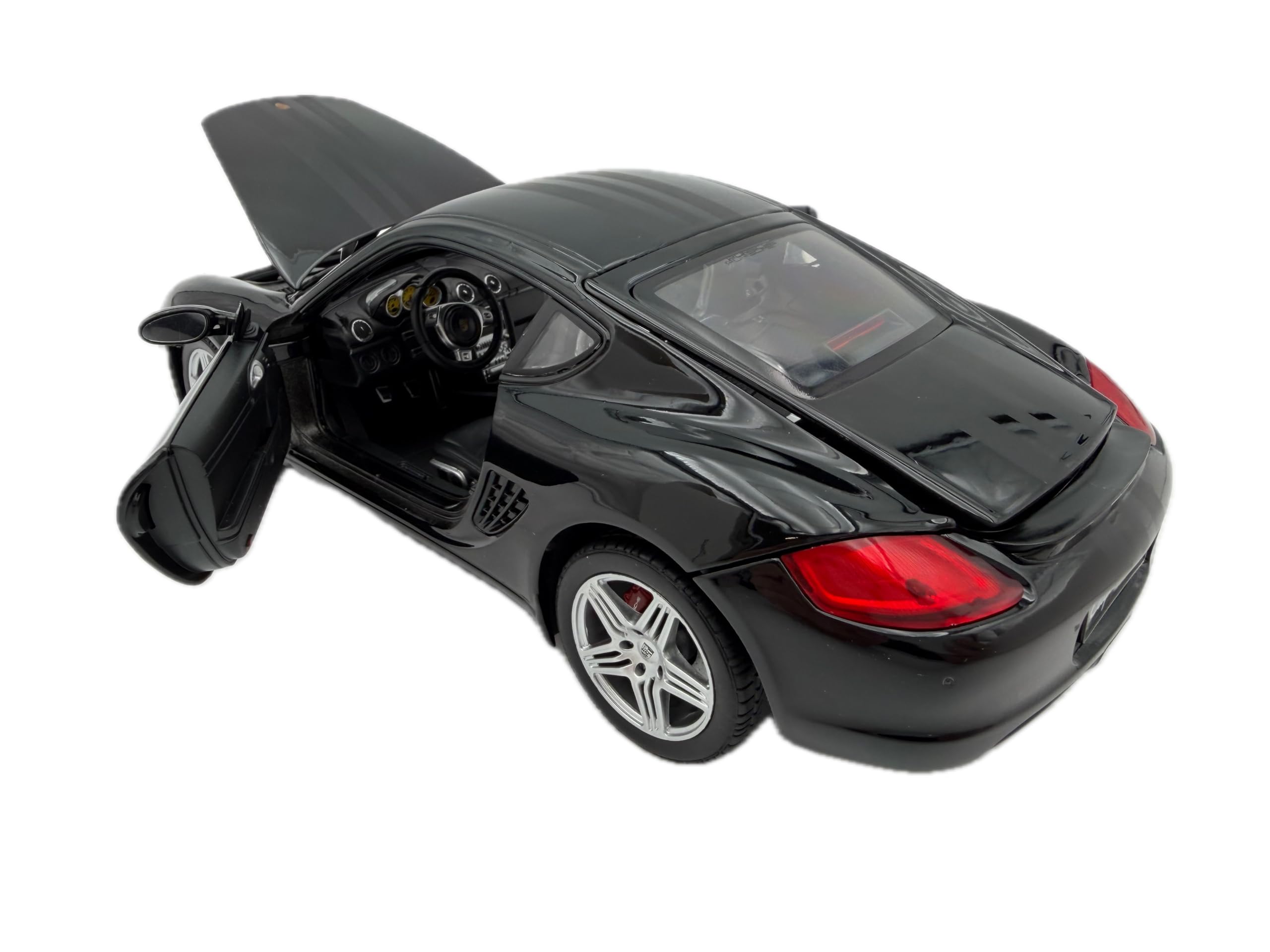Porsche Cayman S Design Ed.1 Modellauto 1:18, schwarz - Detailgetreues Sammlermodell I GT Marketing I Miniatur Fahrzeug (Museum Edition)