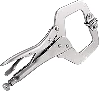 Vista 6 de FAATCOI - Juego de 4 alicates de bloqueo con abrazadera C de 11.0 in, pinzas de sujeción con almohadillas giratorias, abrazadera C de bloqueo