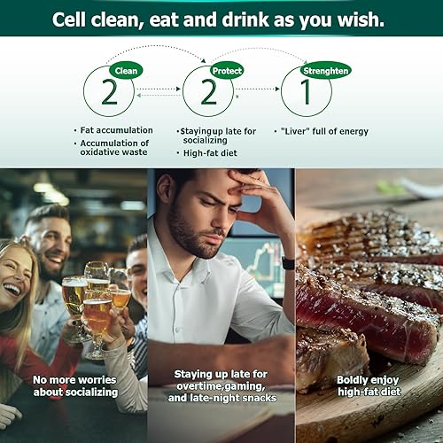 Miniatura 5 de Limpieza hepática desintoxicante y reparación de nueva generación! Fórmula PQQ + Inositol actualizada V2.0 (suplemento de hígado sin cardo mariano,