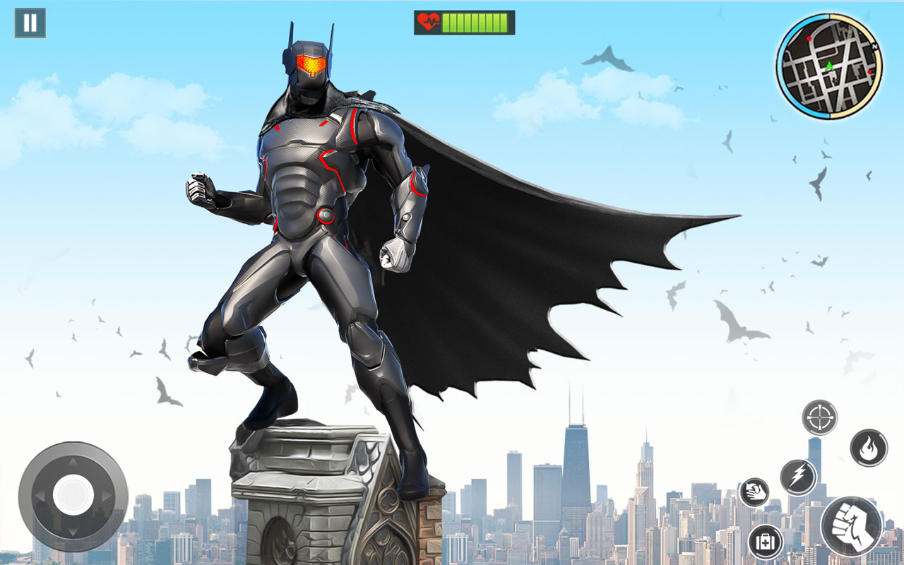 Bat Superhero Man Hero Game Flying Bat Games Flying Bat Robot BBatman Superhero Game