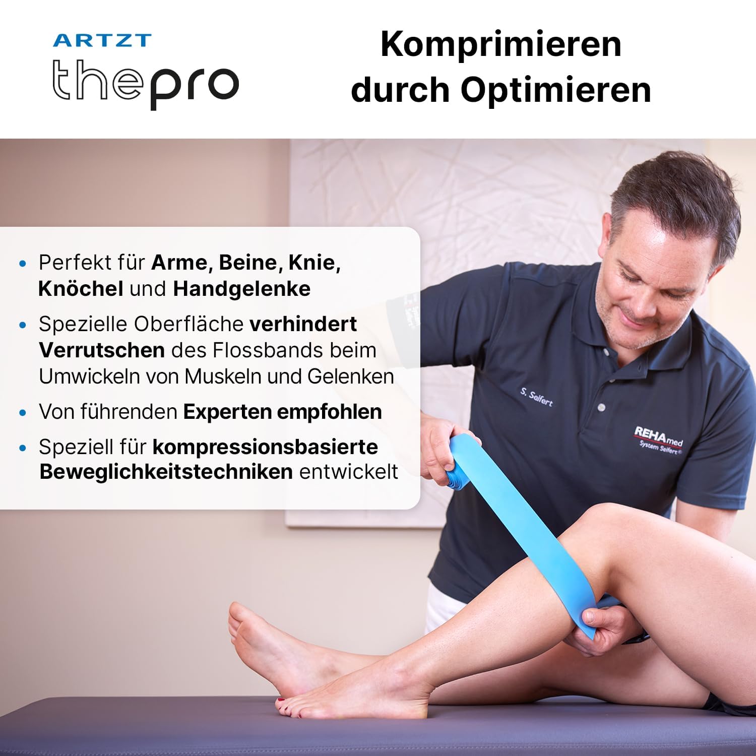 Flossband | Rutschfestes Medical Flossing Band I Elastisches Flossing Band für Vitality Flossing | Kompressionsband für bewegliche Gelenke & Muskeln | Latexfrei & geruchsarm