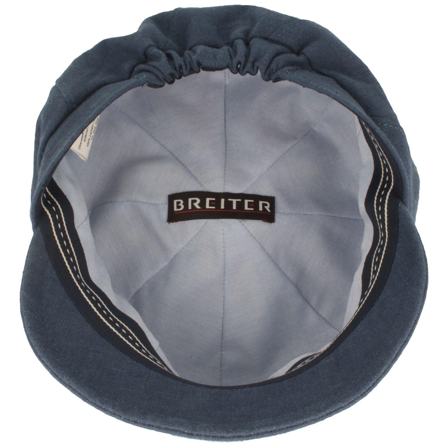 Breiter Berretto con palloncino in lino, leggero, stile vintage, pieghevole