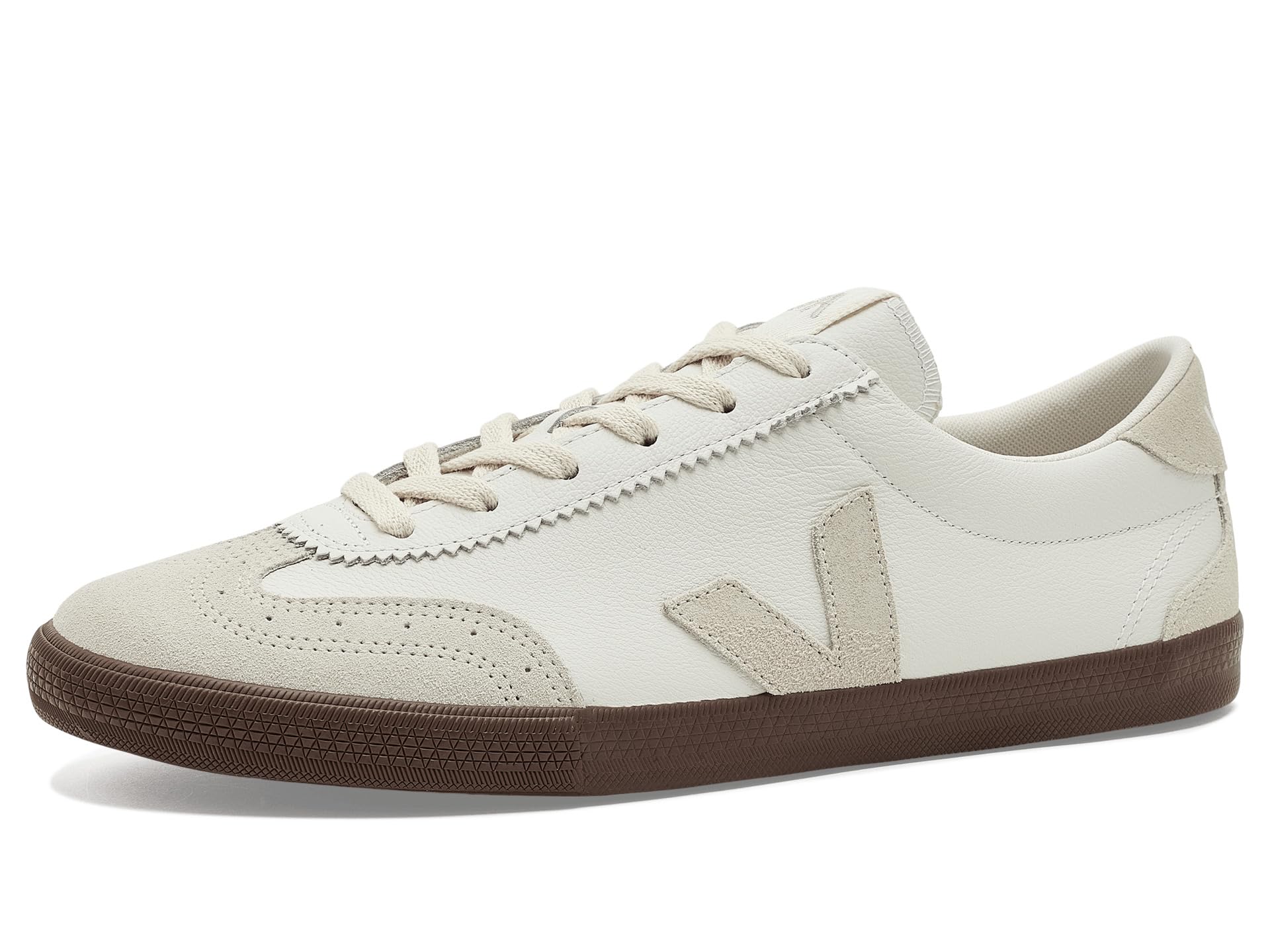 Veja Men's White Sneakers, 8 Uk, Volley Leather Sneaker