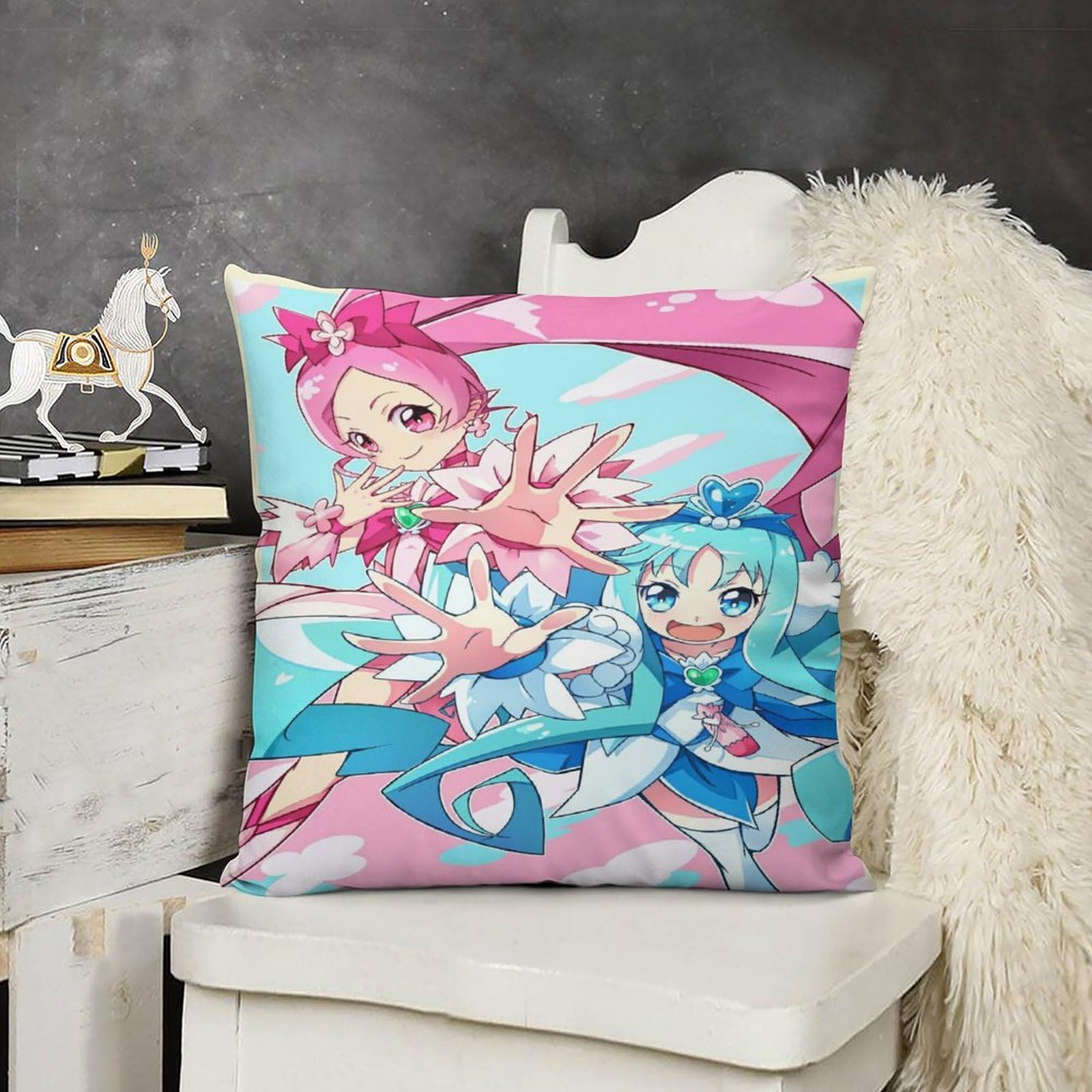 Amazon｜ハートキャッチプリキュア!ファッション両面印刷枕カバー
