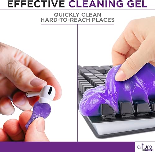 Miniatura 4 de Limpiador de teclado de computadora portátil - Kit de limpieza de pantalla todo en uno con solución de gel y spray para MacBook y otras computadoras