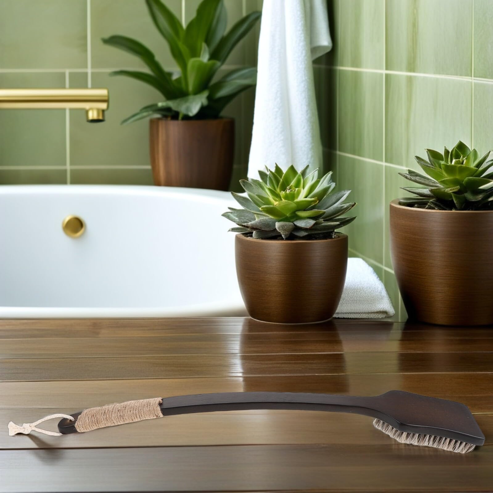 VICASKY Spazzola per Schiena Doccia Manico per Scrub Corpo Esfoliante con Impugnatura Ergonomica Adatta per Pulizia Profonda e Asciugatura Rapida