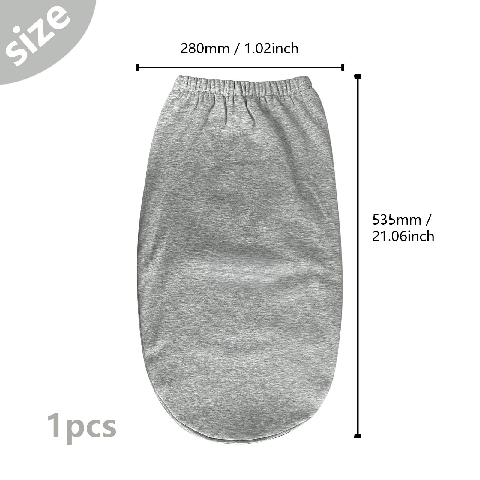 HLIWS 1 Pezzo Calze Scaldapunta, Gambe Gesso Protezione, 52 * 17 Cm, Grigio, Calze Di Gesso, Calza Per Gesso Piede, Per Del Piede Mantenere Calde E Pulite, La Protezione Di Piedi E Gambe Ingessate