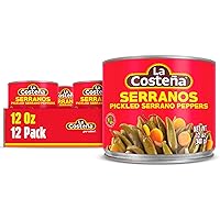 Vista 1 de La Costeña Pimientos serranos, lata de 12 onzas (paquete de 12)