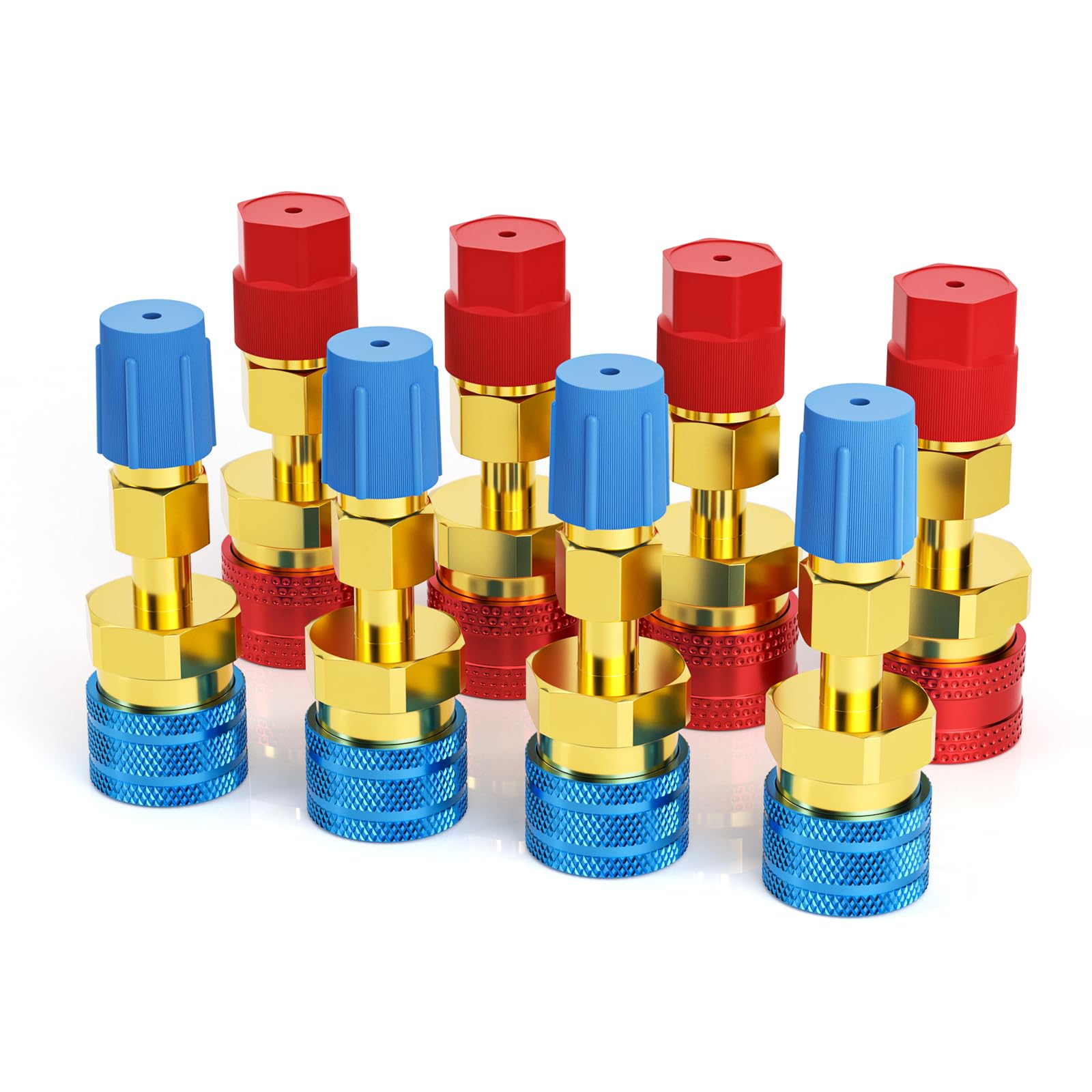 Acoplador R1234YF a R134a de conexión rápida para mangueras de carga de refrigerante de CA
