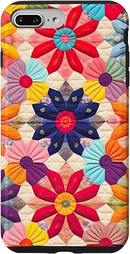 Funda con patrĂłn de edredĂłn para iPhone 7 Plus8 Plus Funda con patrĂłn de edredĂłn para iPhone 7 Plus8 Plus